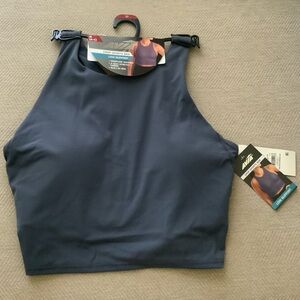 Women’s Avia Gray Crop Sports Bra